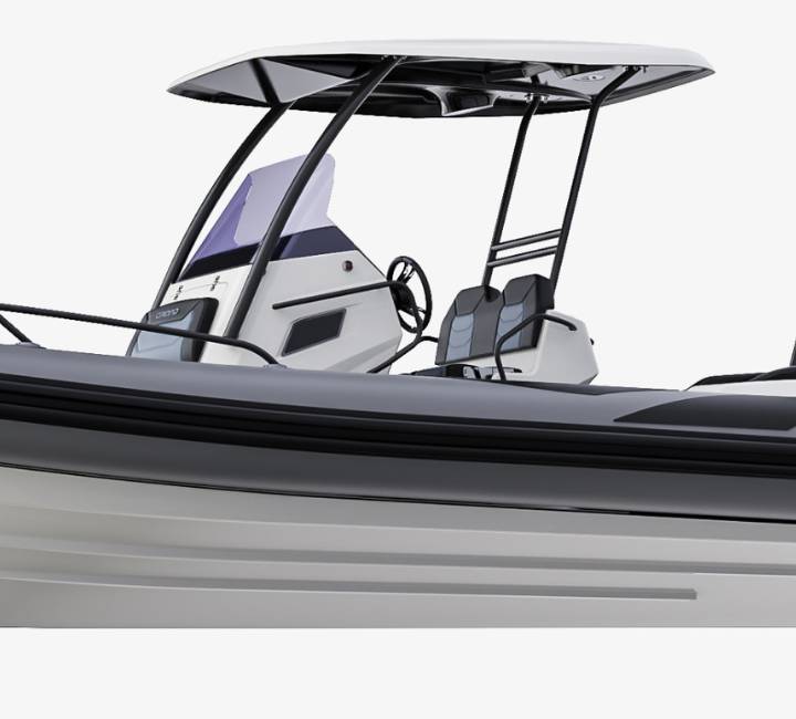 A render image of the Grand G750 t-top from the side