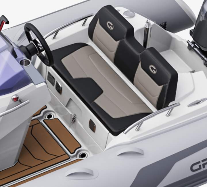 A render image of the Grand G420 helm seats