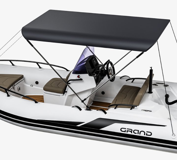 A render image of the Grand G420 bimini cover