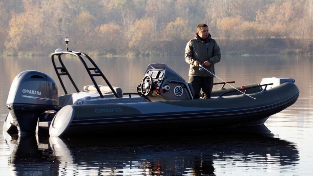 Grand G500 rigid inflatable boat being used as a RIB fishing boat