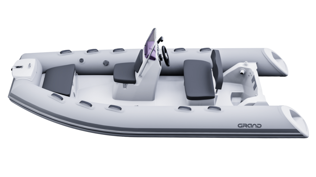 Render image of white Grand S420 boat for sale