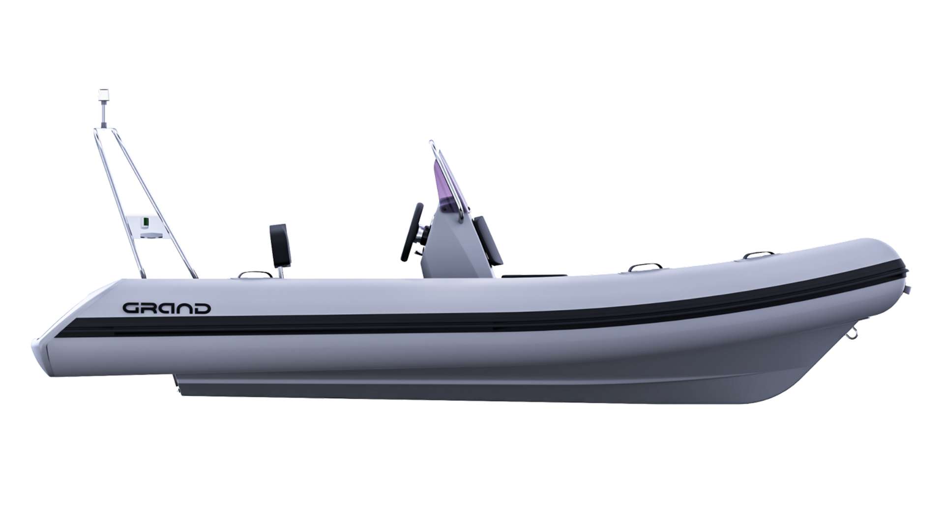 Render image of light grey Grand S470 boat for sale