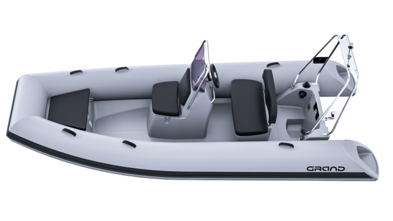 Render image of light grey Grand S470 boat for sale