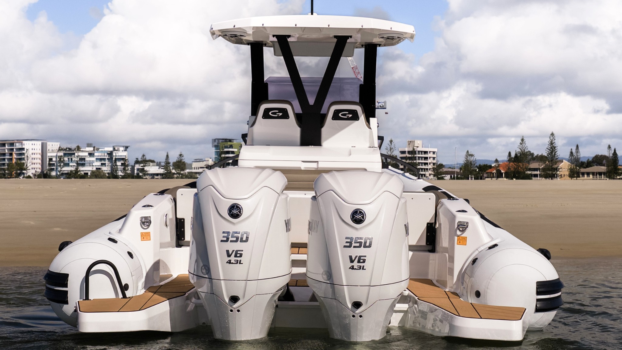 Grand G980 10 metre rigid inflatable boat for sale with twin 350HP Yamaha outboards