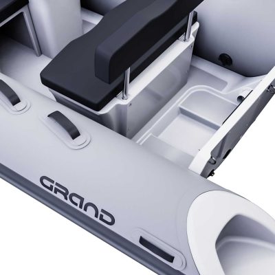 A close up render visual of the rear of the Grand S300 with tube step ends