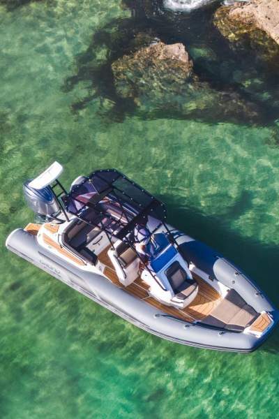 Grand G680 rigid inflatable boat on the water