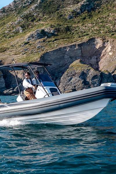 Grand G680 rigid inflatable boat on the water