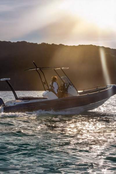 Grand G680 rigid inflatable boat on the water